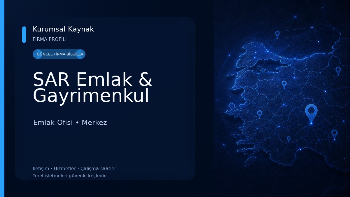 SAR Emlak & Gayrimenkul Emlak Ofisi