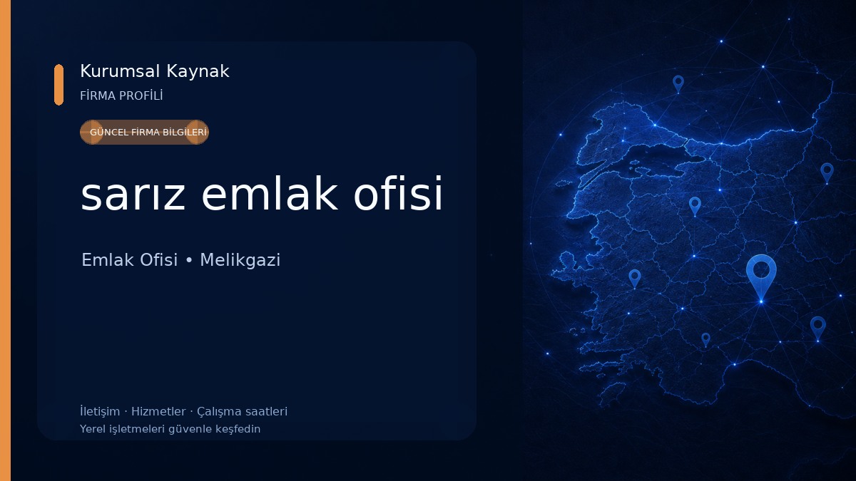 sarız emlak ofisi