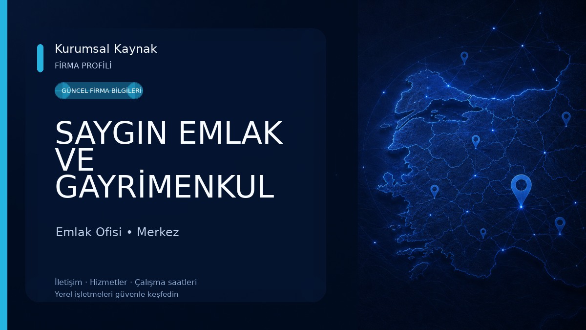SAYGIN EMLAK VE GAYRİMENKUL DANIŞMANLIĞI