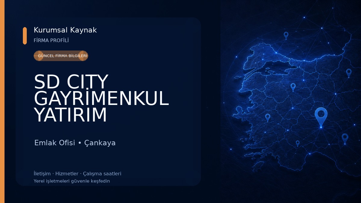 SD CITY GAYRİMENKUL YATIRIM DANIŞMANLIĞI Emlak Ofisi