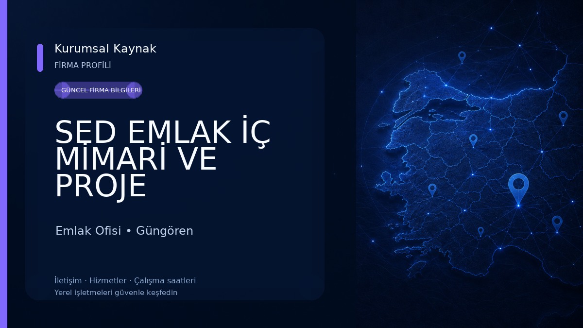 SED EMLAK İÇ MİMARİ VE PROJE DANIŞMANLIĞI