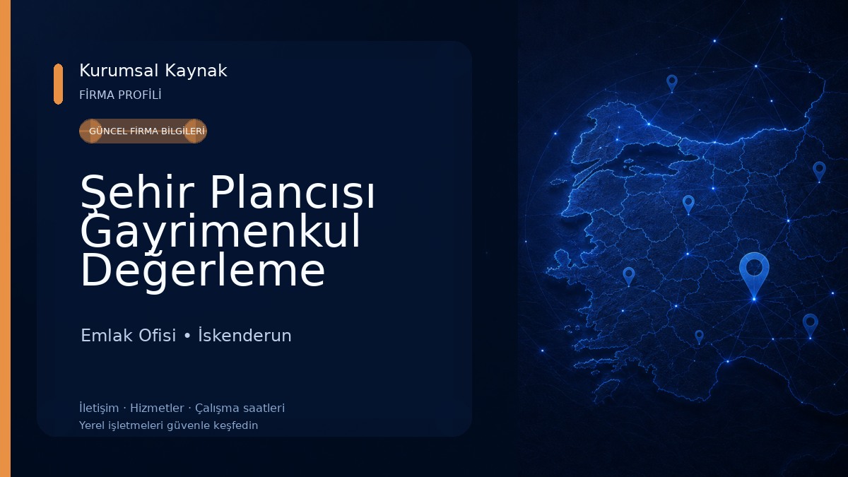 Şehir Plancısı Gayrimenkul Değerleme Uzmanı Janset Ermiş Köybaşı Emlak Ofisi