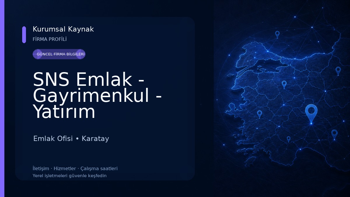 SNS Emlak - Gayrimenkul - Yatırım