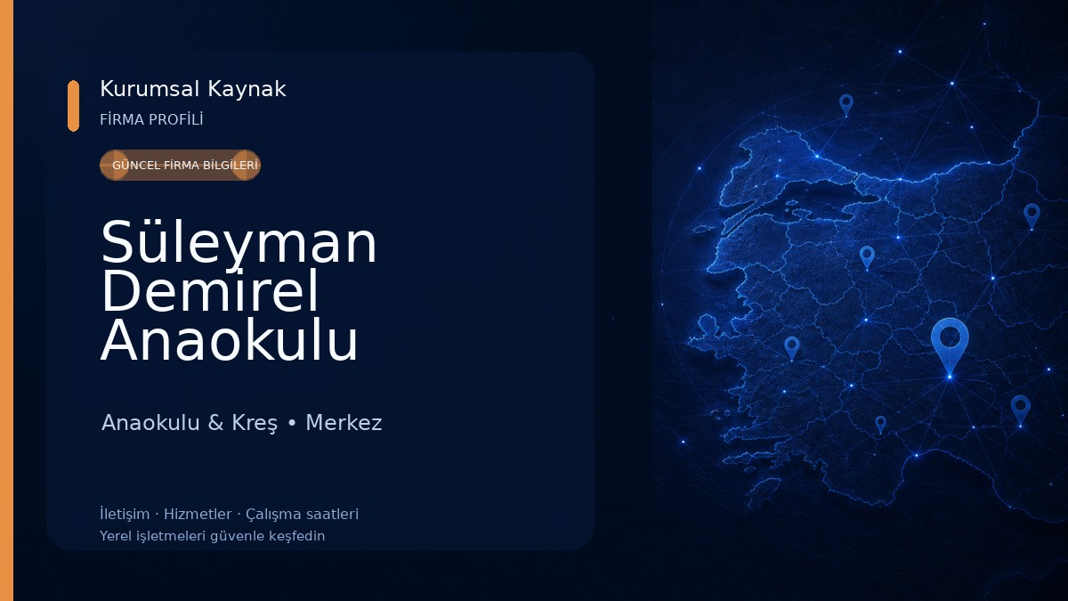 Süleyman Demirel Anaokulu