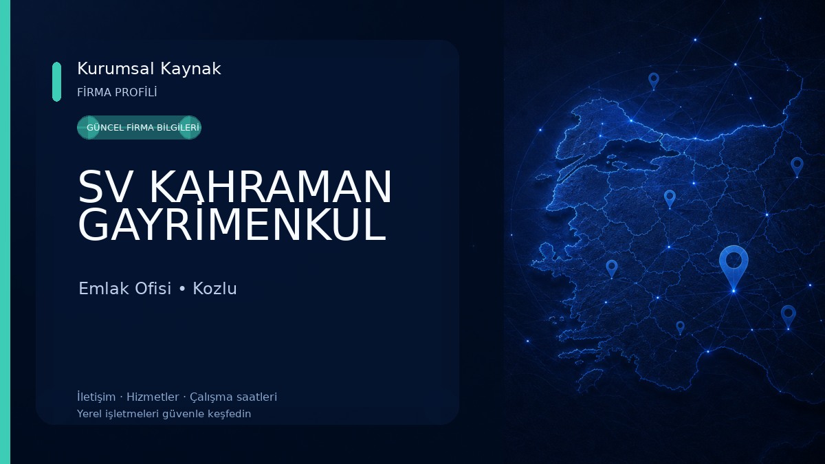 SV KAHRAMAN GAYRİMENKUL