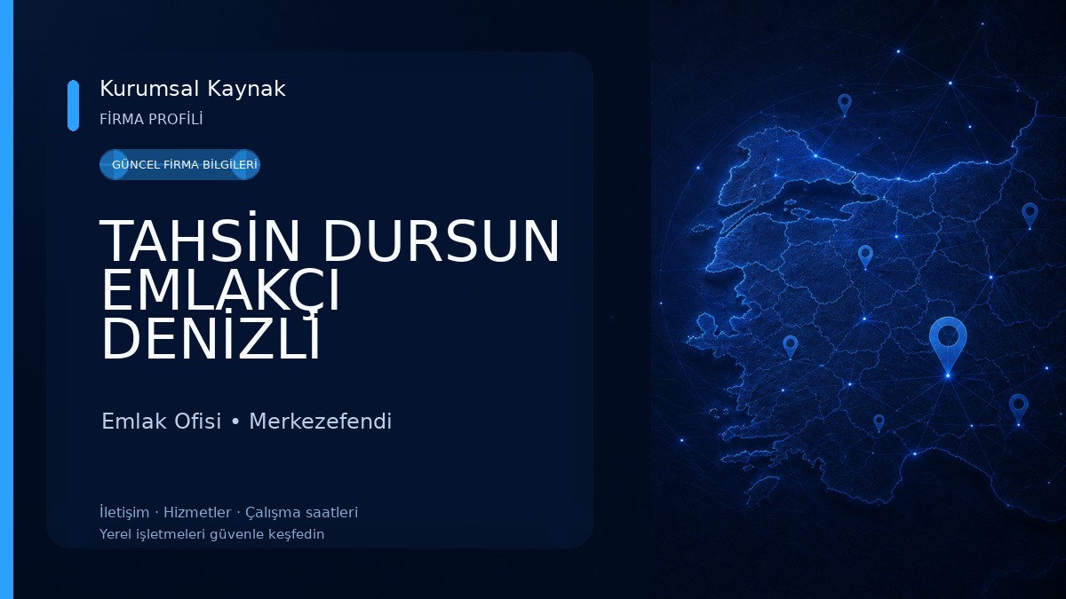 TAHSİN DURSUN EMLAKÇI DENİZLİ GAYRİMENKUL DANIŞMANI COLDWELL BANKER