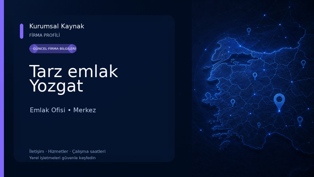 Tarz emlak Yozgat Emlak Ofisi
