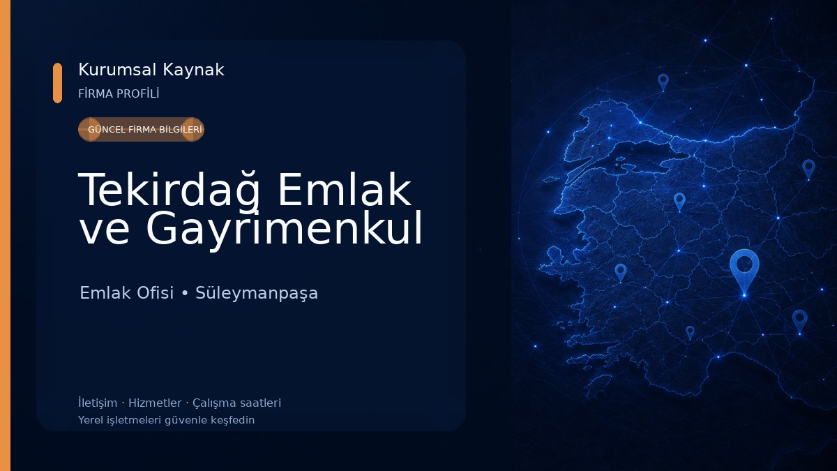 Tekirdağ Emlak ve Gayrimenkul