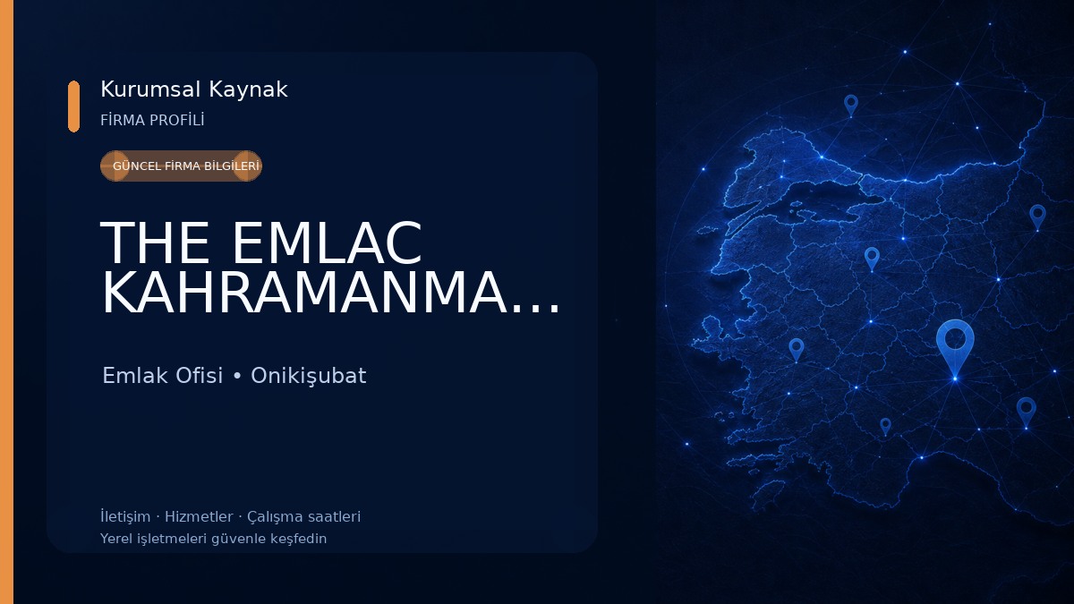 THE EMLAC KAHRAMANMARAŞ