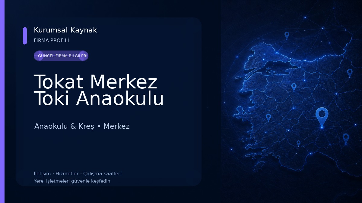 Tokat Merkez Toki Anaokulu