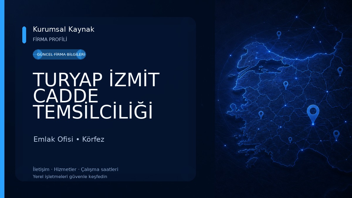 TURYAP İZMİT CADDE TEMSİLCİLİĞİ