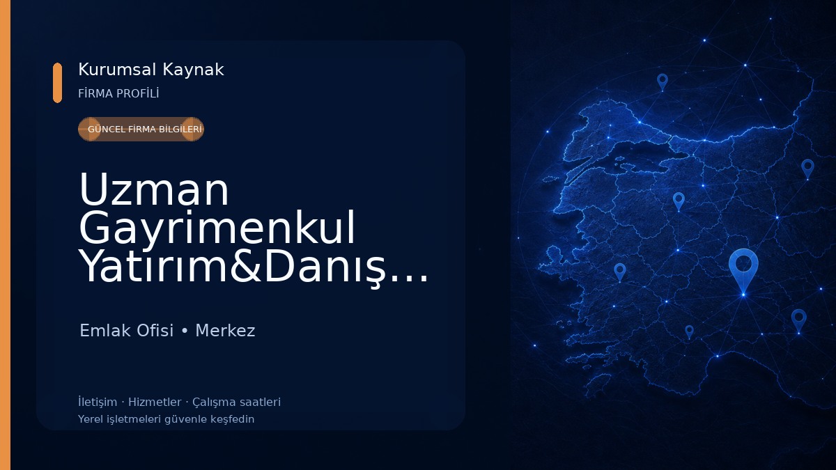 Uzman Gayrimenkul Yatırım&Danışmanlık