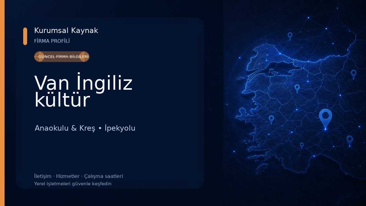 Van İngiliz kültür Anaokulu & Kreş