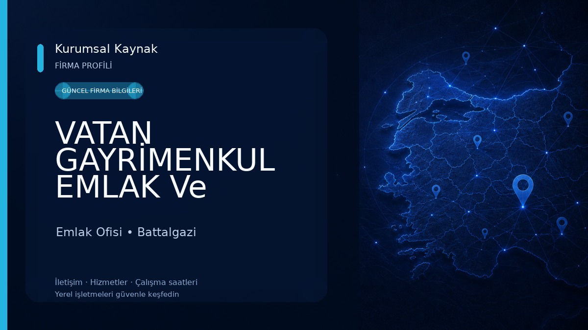 VATAN GAYRİMENKUL EMLAK Ve DANIŞMANLIK Emlak Ofisi