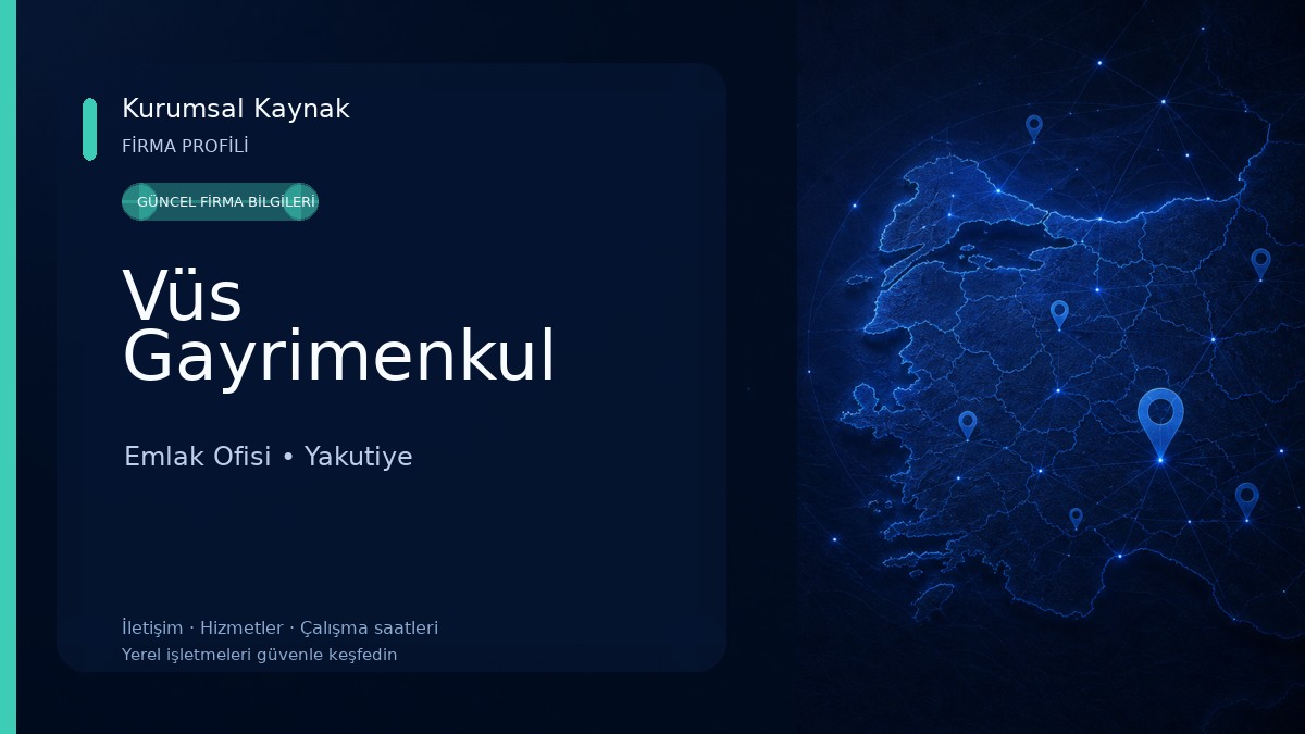 Vüs Gayrimenkul Emlak Ofisi