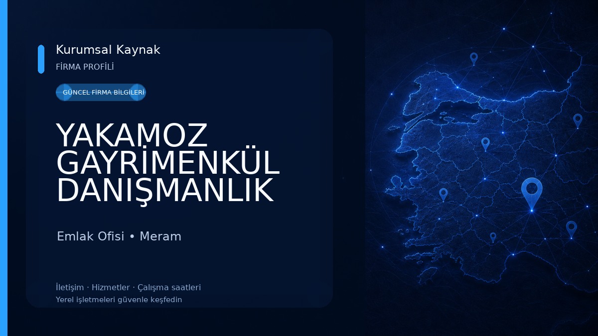 YAKAMOZ GAYRİMENKÜL DANIŞMANLIK Emlak Ofisi