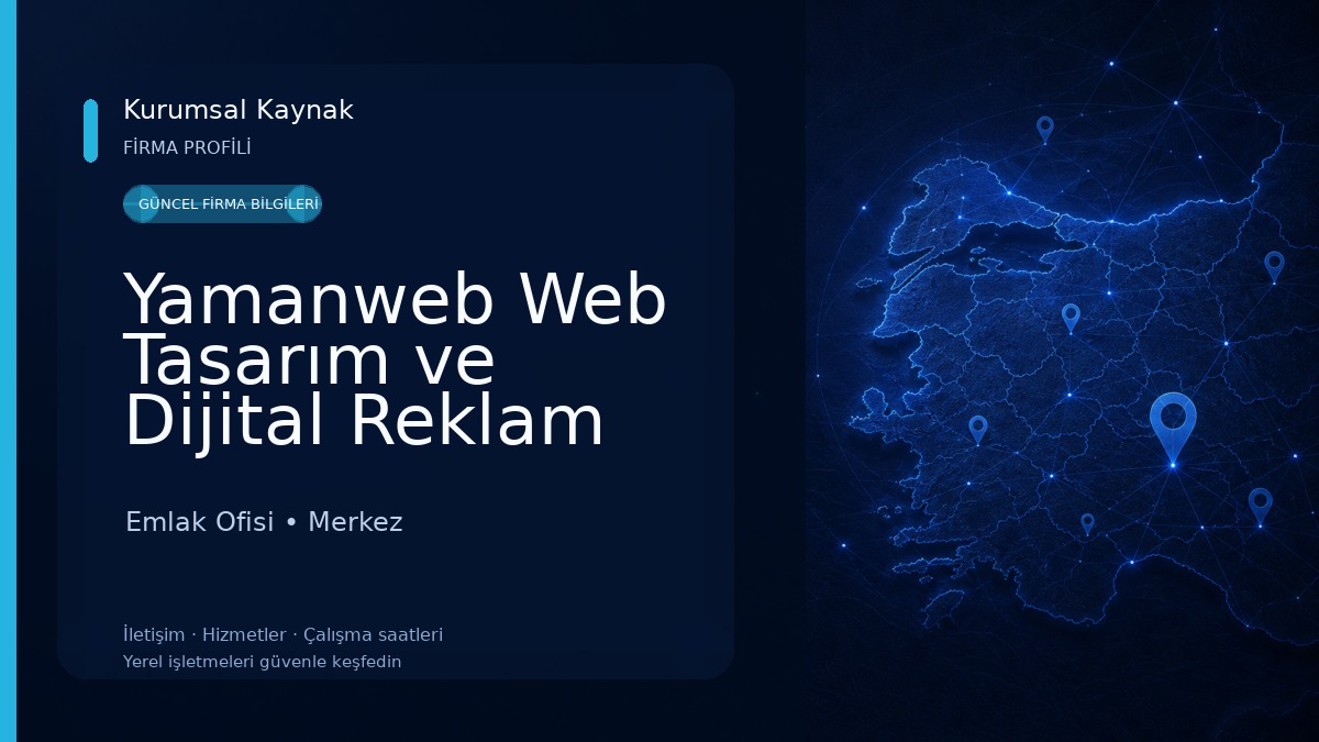 Yamanweb Web Tasarım ve Dijital Reklam Emlak Ofisi