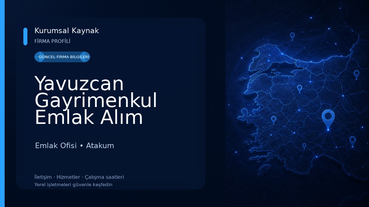 Yavuzcan Gayrimenkul Emlak Alım Satım Ofisi Emlak Ofisi