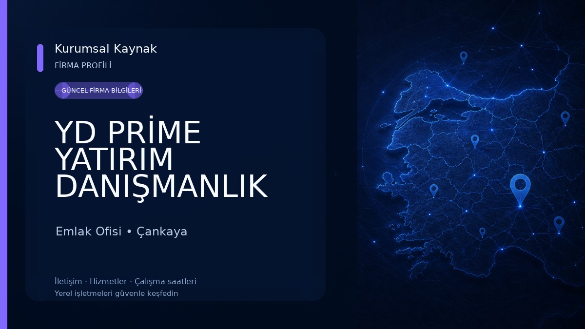 YD PRİME YATIRIM DANIŞMANLIK GAYRİMENKUL Emlak Ofisi