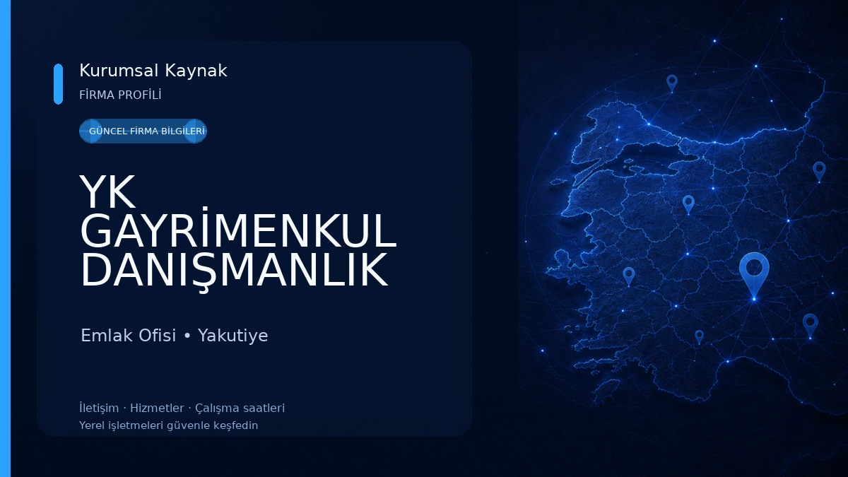 YK GAYRİMENKUL DANIŞMANLIK Emlak Ofisi