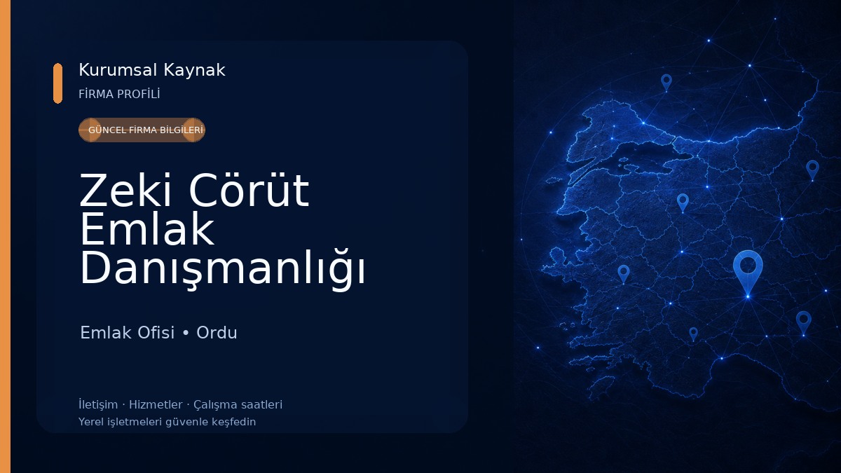 Zeki Cörüt Emlak Danışmanlığı Emlak Ofisi
