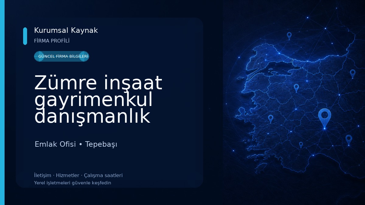Zümre inşaat gayrimenkul danışmanlık hizmetleri